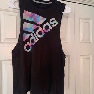 Adidas watercolor muscle tank